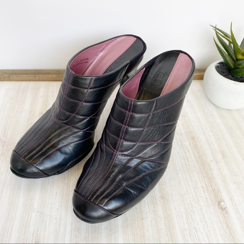 ✖️SOLD✖️•COLE HAAN• Nike G Series Leather Heeled Mules - Picture 2 of 13